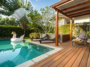 Piscine sur terrasse en bois Piscine sur terrasse en bois